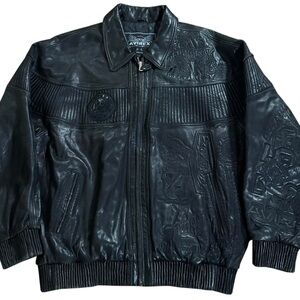 Vintage Avirex Leather Jacket (Size XXXL)